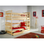 Двухъярусные кровати из массива дерева с ящиками