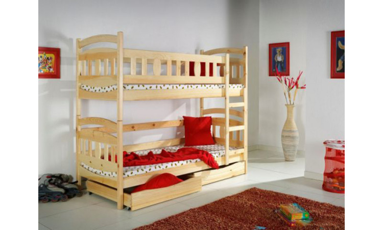 Кровать Сиена 2-х ярусная из массива березы