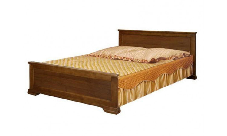 Кровать Классика без рисунка из массива березы