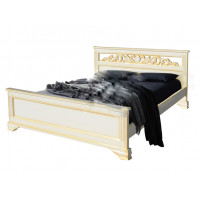 Кровать Лира с резьбой из березы