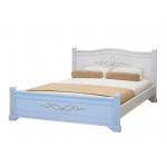 Белые кровати из массива 