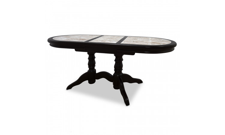 Стол №17 с плиткой из массива березы