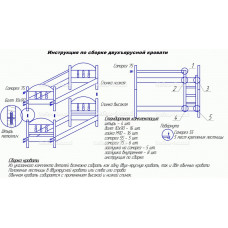 Схема сборки двухъярусной кровати